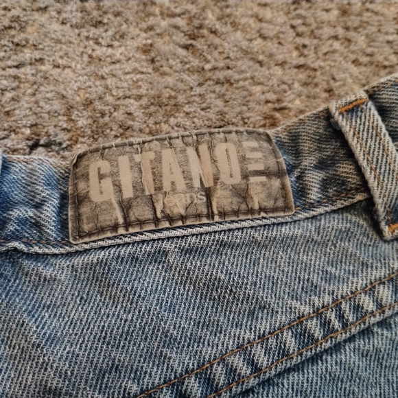 Vintage Gitano High Rise Sz 8 Blue Denim Shorts - Picture 2 of 6